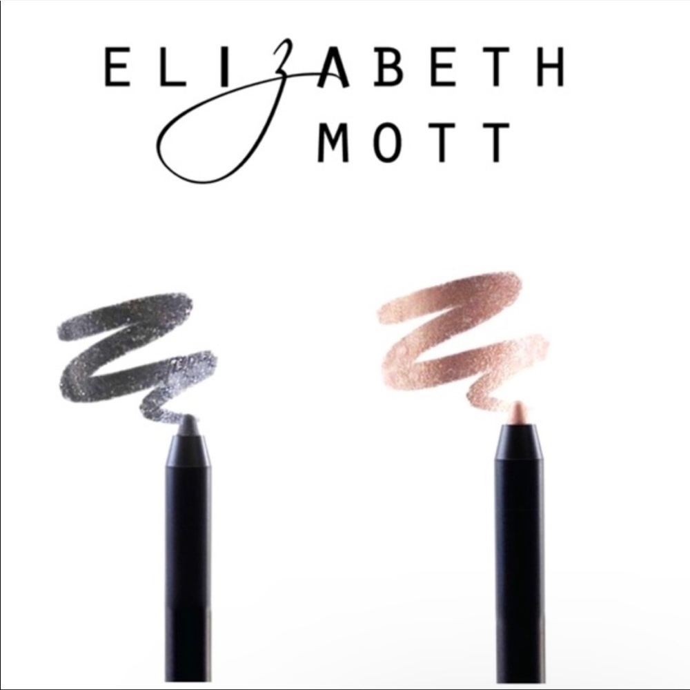 ✨ ELIZABETH MOTT Smooth Shadow Eye Pencil Duo / RAVEN + PEARL
